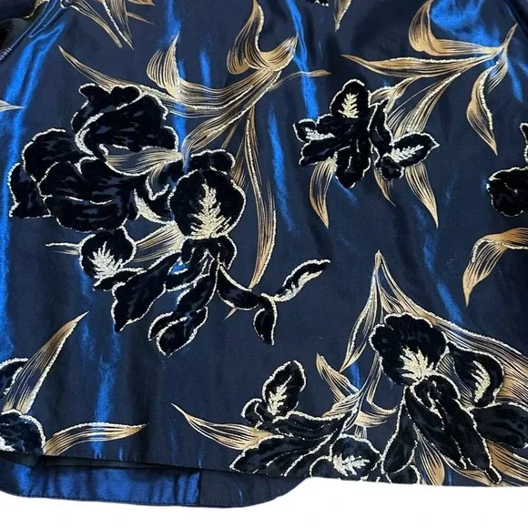 Diane Freis Original Open-Front Blazer Bolero Jacket Floral Size Small Women's - Picture 9 of 10